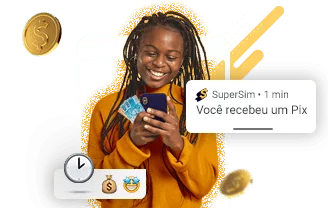 mulher fazendo empréstimo online com depósito em pix